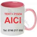 Cana personalizata, Interior si toarta roz